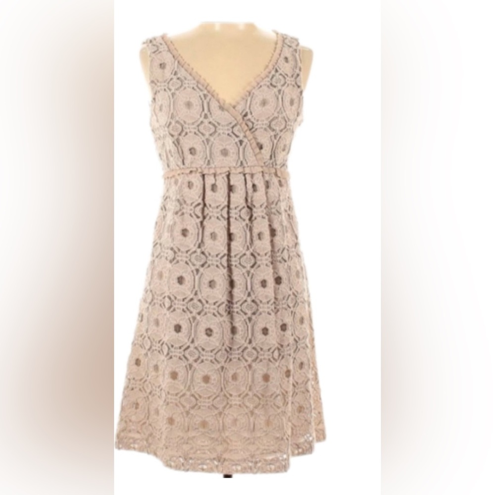 Suzi Chin for Maggy Boutique | Dress Suzi Chen Lacey Tan Over size 12